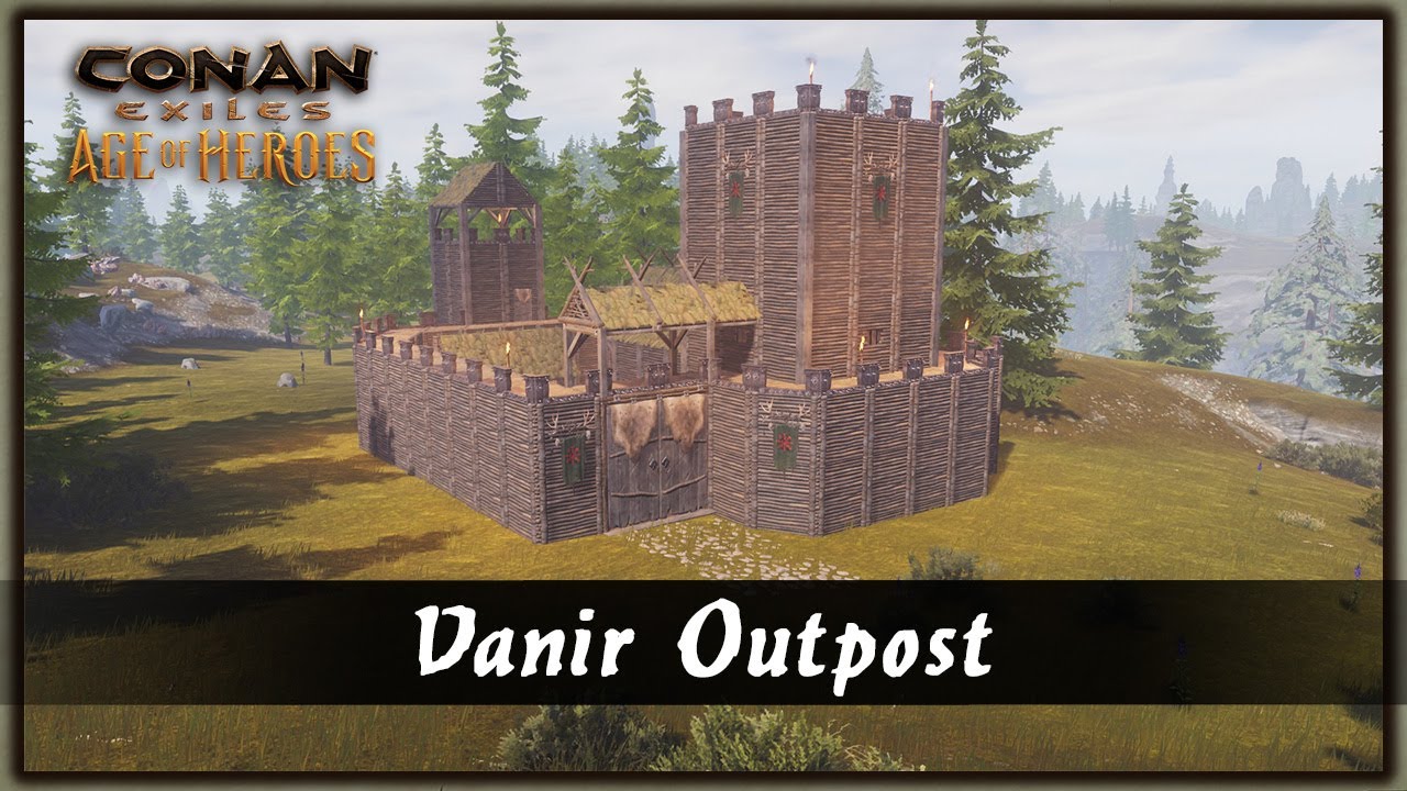 HOW TO BUILD A VANIR OUTPOST [SPEED BUILD] - CONAN EXILES