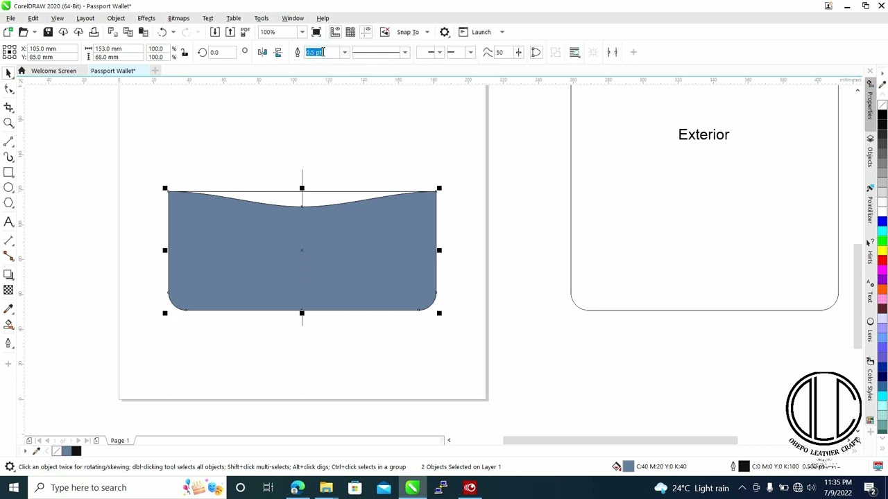 Beginner Leather Pattern Design Crash Course By OhepoLeatherCraft (Pattern and Print)