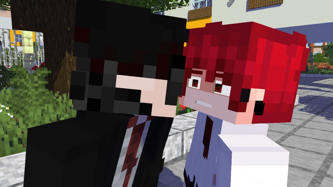 Любовь мальчика из аниме Minecraft: Моё чувство к тебе - Первый день в школе, часть 2
