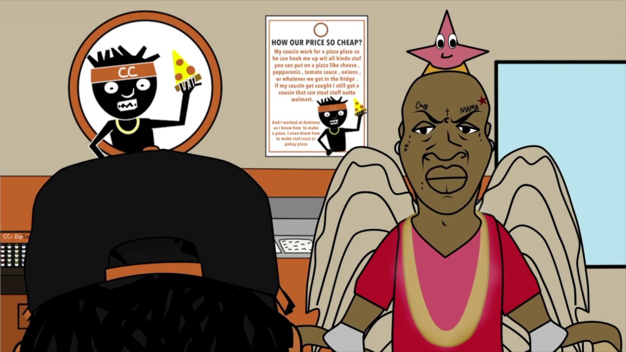 Birdman gets some Lil CC'z Pizza