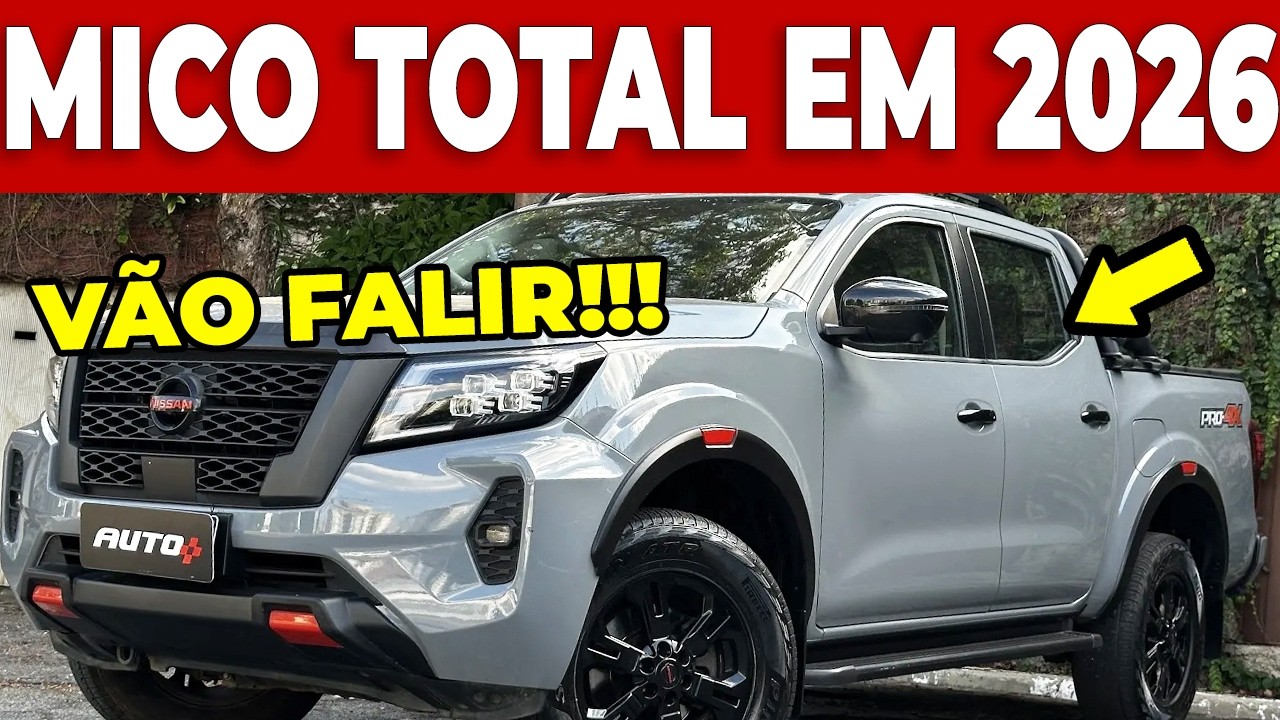 🔥🚫AS 5 PICAPES QUE O MERCADO REJEITOU TOTAL EM 2026!