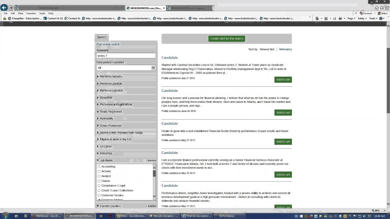 How to Search Resumes on BrokerHunter