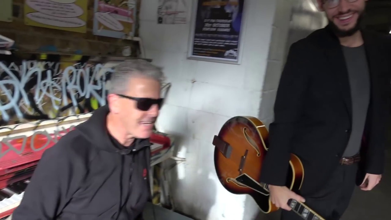When A Guitarist Randomly Walks Past A Pianist...