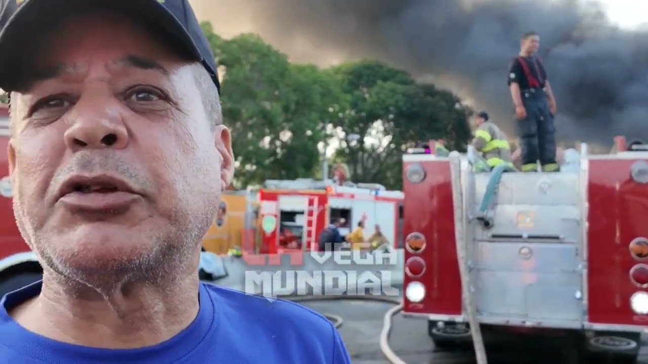 INCREÍBLE: EL INFIERNO ESTA EN LA VEGA, BARRIOS QUEMADOS EN PLENA CALLE.