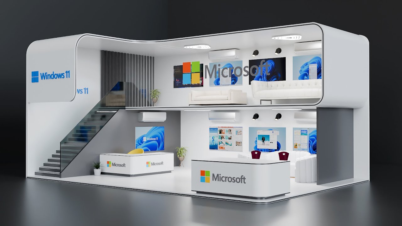 Blender Modeling Tutorial Beginner - Create An Exhibition Stand
