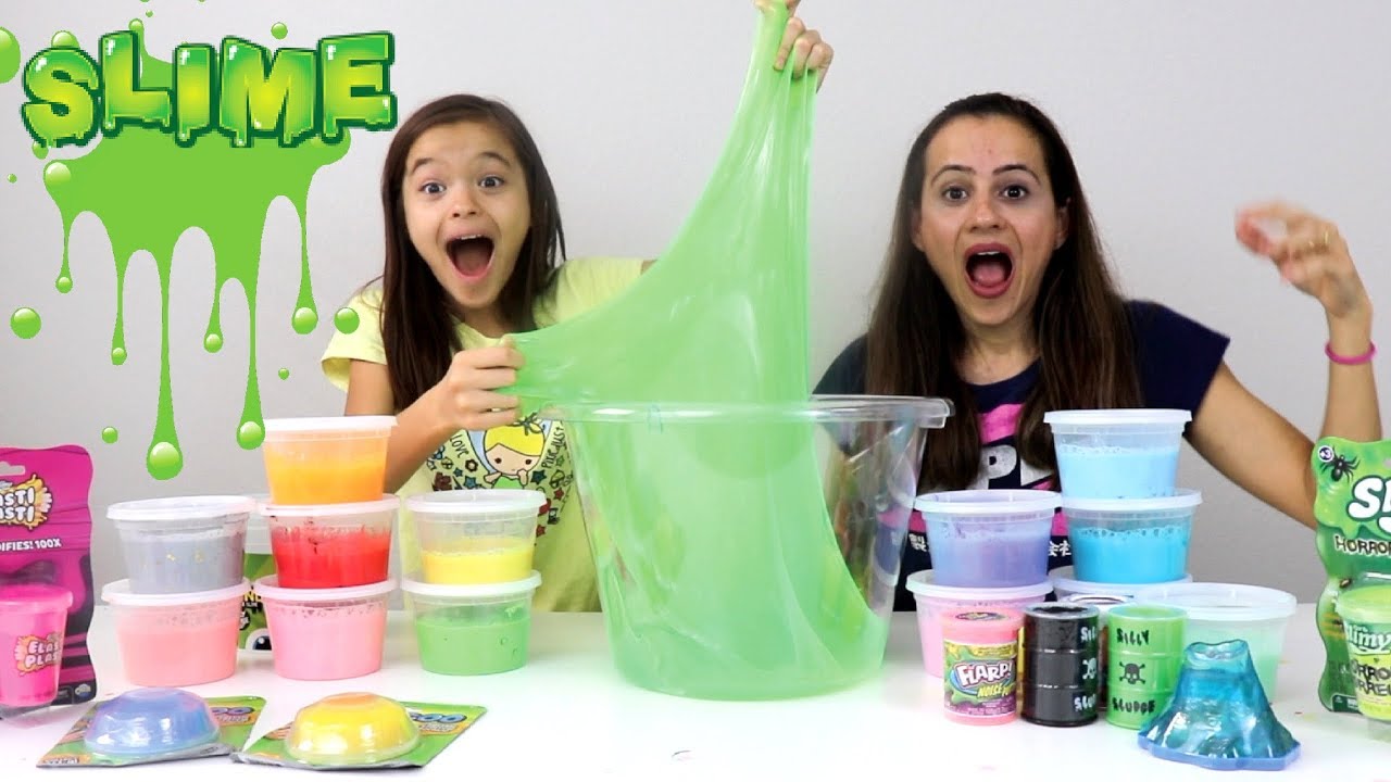 MISTURANDO TODO O MEU SLIME!! Mixing all my slime!!