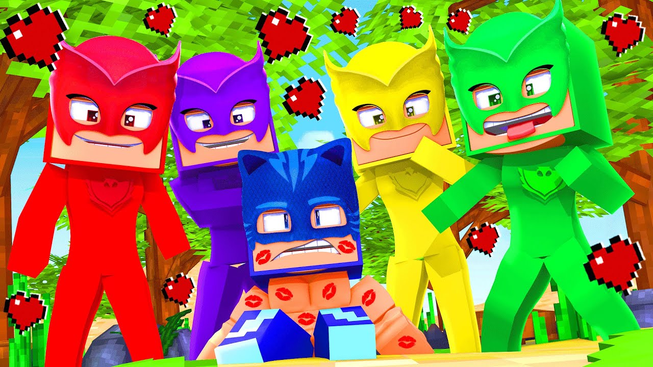 BEB&Ecirc; MENINO GATO MUSCULOSO FOI CERCADO PELAS BEB&Ecirc;S CORUJITAS QUERENDO BEIJOS NA PRAIA NO MINECRAFT