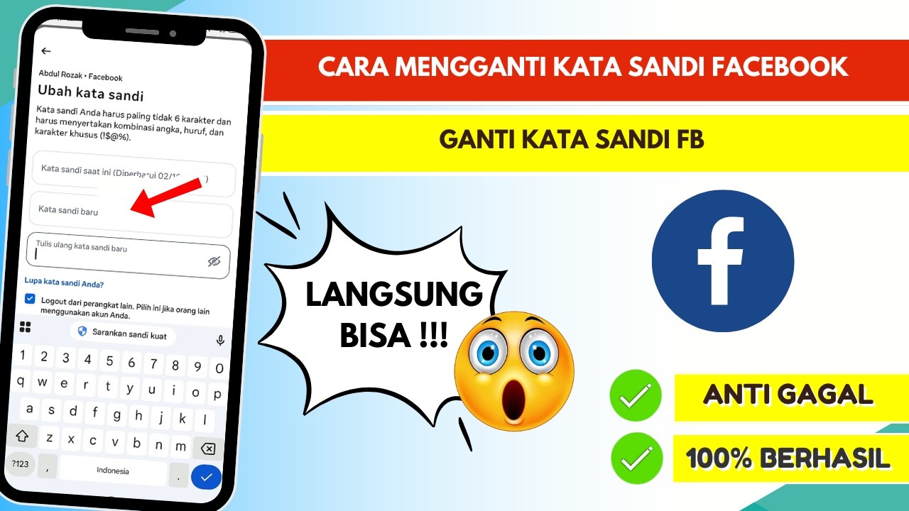 Cara Mengganti Kata Sandi Facebook  Ganti Kata Sandi FB