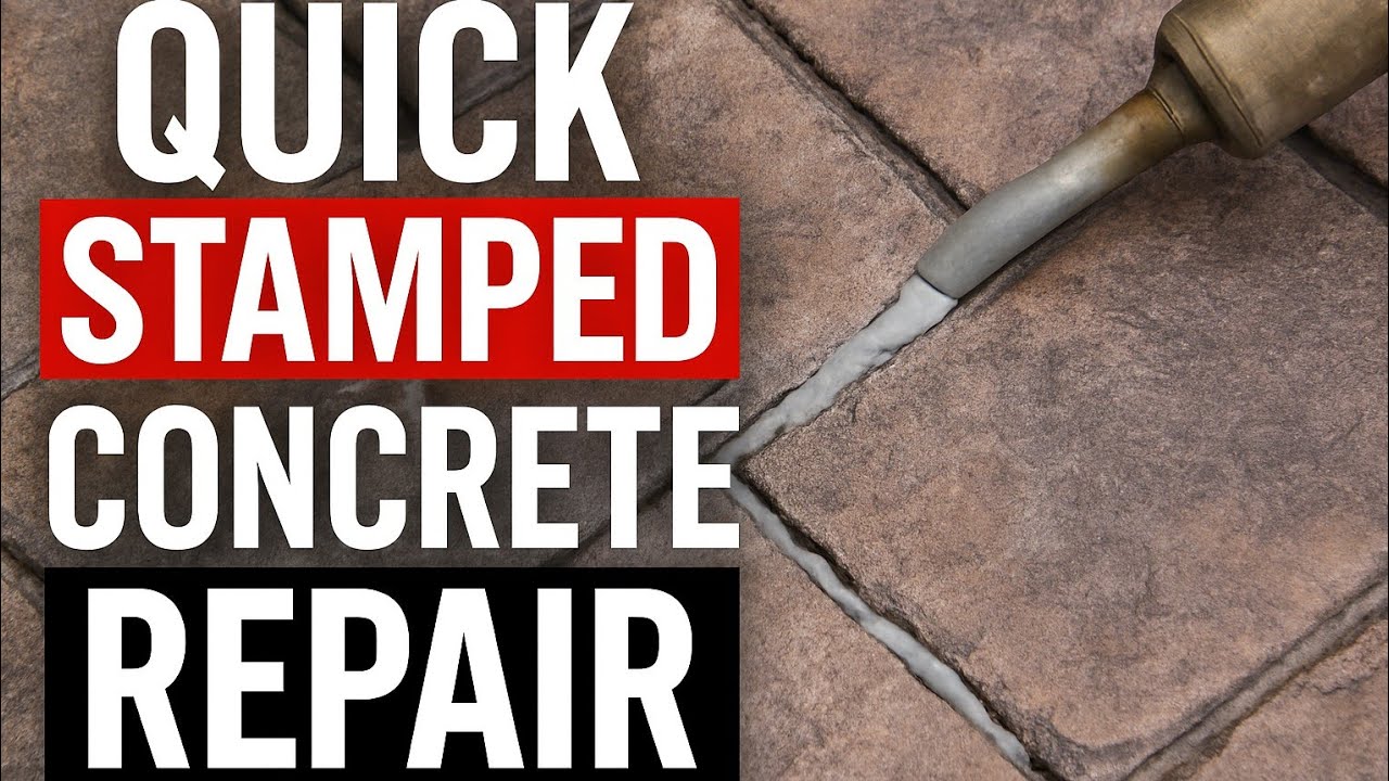 QUICK #STAMPED #CONCRETE REPAIR 