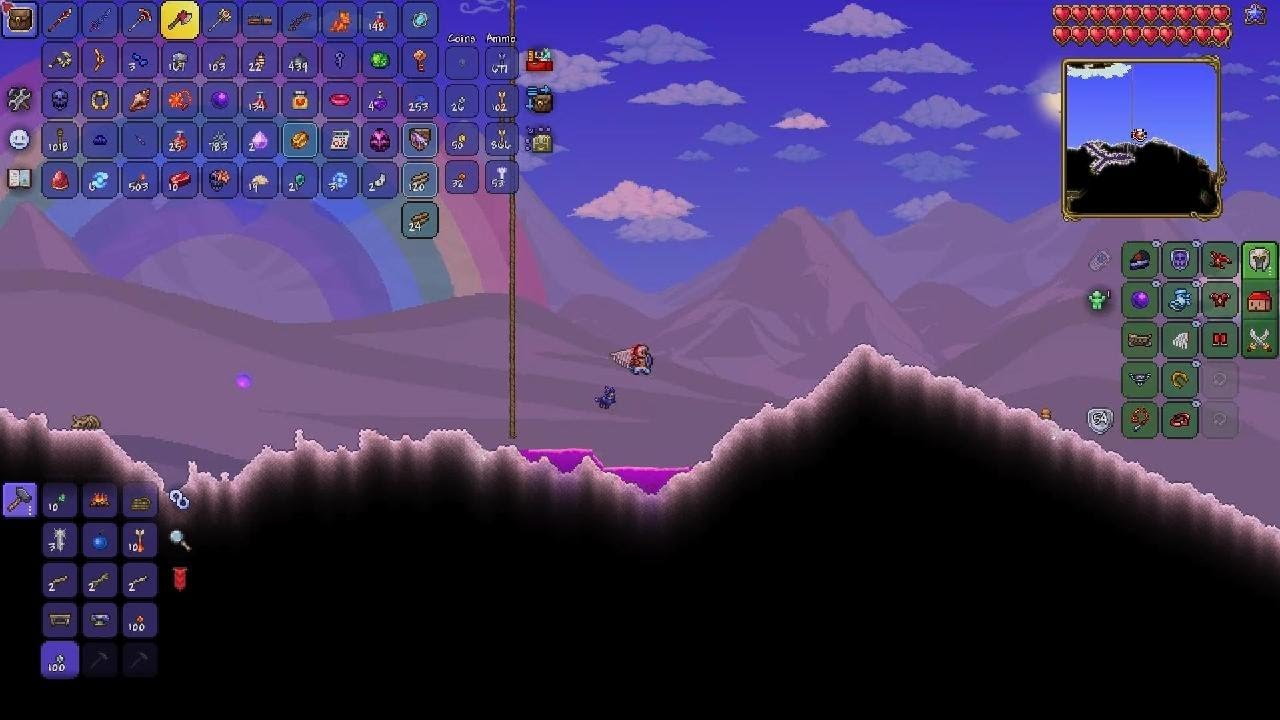 Terraria LETS PLAY Pt12: The Mechanical Skeleton Is Down