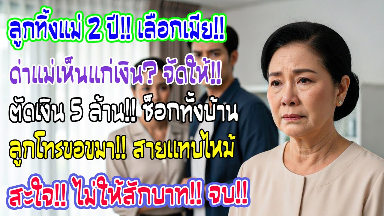 ลูกทิ้งแม่ไปหาเมีย 2 ปี ด่าหน้าเงิน! แม่ตัดงบ 5 ล้านทันที ผลคือโทรศัพท์ไหม้ ลูกโทรง้อไม่หยุด