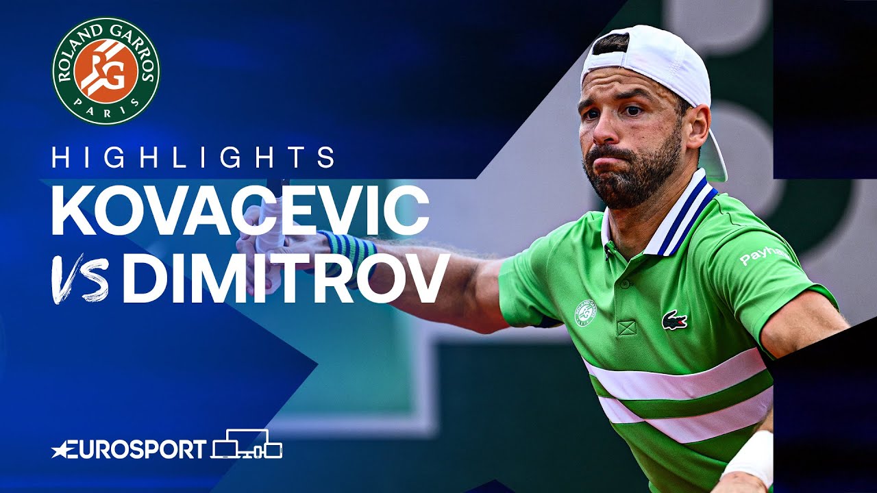 DOMINANT WIN! 😳 | Aleksandar Kovacevic vs Grigor Dimitrov | Round 1 | French Open 2024 Highlights 🇫🇷