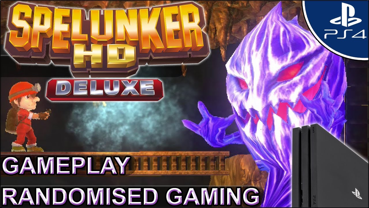 Spelunker HD Deluxe - PlayStation 4 - Adventures gameplay Stages 1 - 4, 3D and Retro Graphics! [UHD]