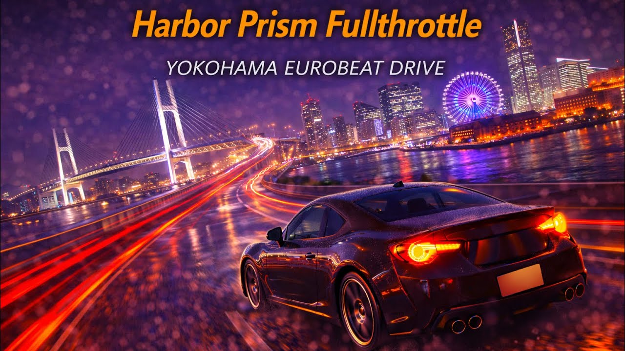 【みなとみらい ユーロビート】Harbor Prism Fullthrottle | Yokohama EUROBEAT DRIVE / 横浜・みなとみらい〜ベイブリッジ ナイトラン