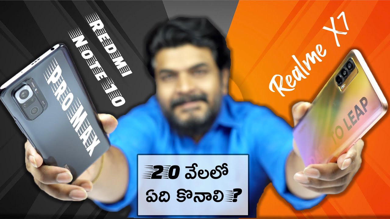 Redmi Note 10 pro Max VS Realme X7  5G || Comparison Review In Telugu || Budget Flagship Battle
