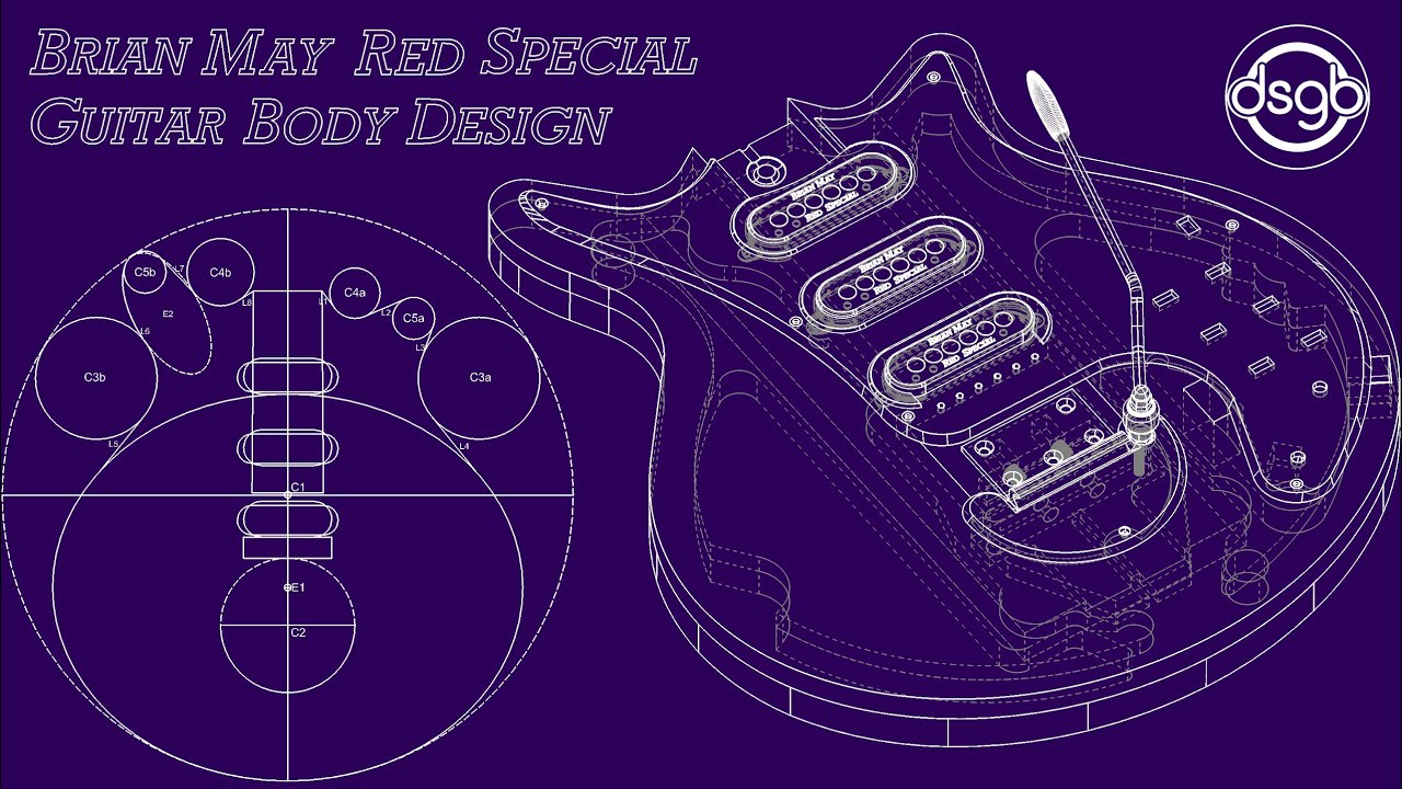 Пошаговое руководство по проектированию корпуса гитары Брайана Мэя Red Special в CAD-системе