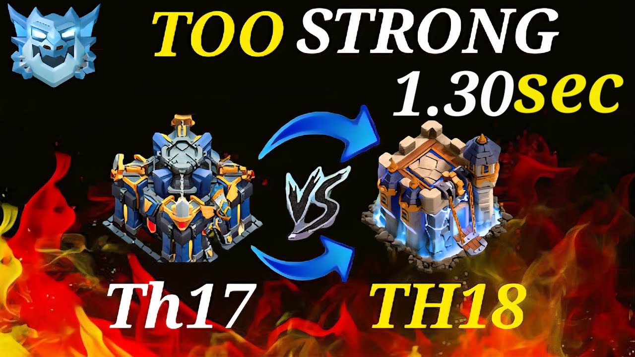 Powerfull And Too Easy Top Strategy For Th17 to Attack Th18 In Ranked Mode Electro ! #clashofclans 