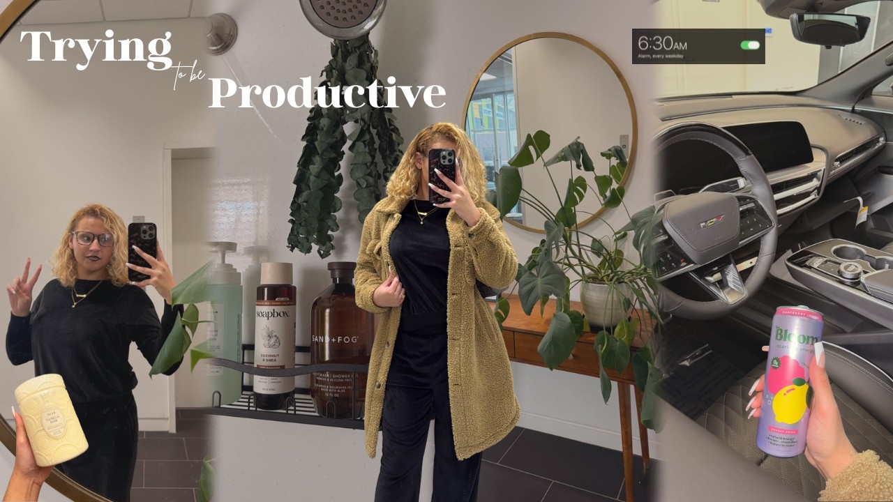 Trying to be Productive | Self care + Retail Therapy