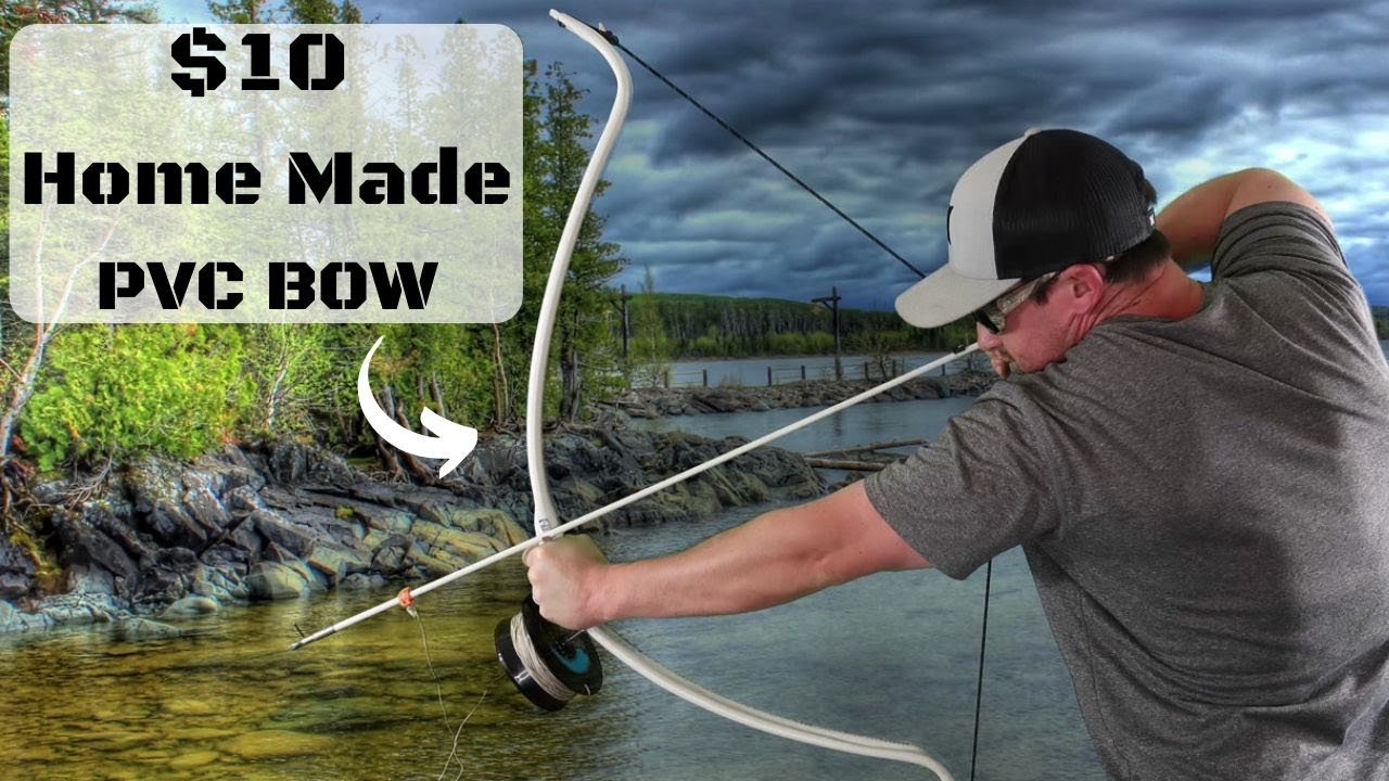 $10 Homemade PVC Bow For Bowfishing!!! (It Works!)