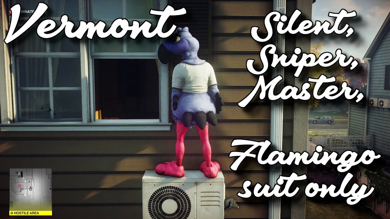 HITMAN 2 &ndash; Vermont: Flamingo Suit Only, Sniper assassin, Silent Master difficulty, all challenges