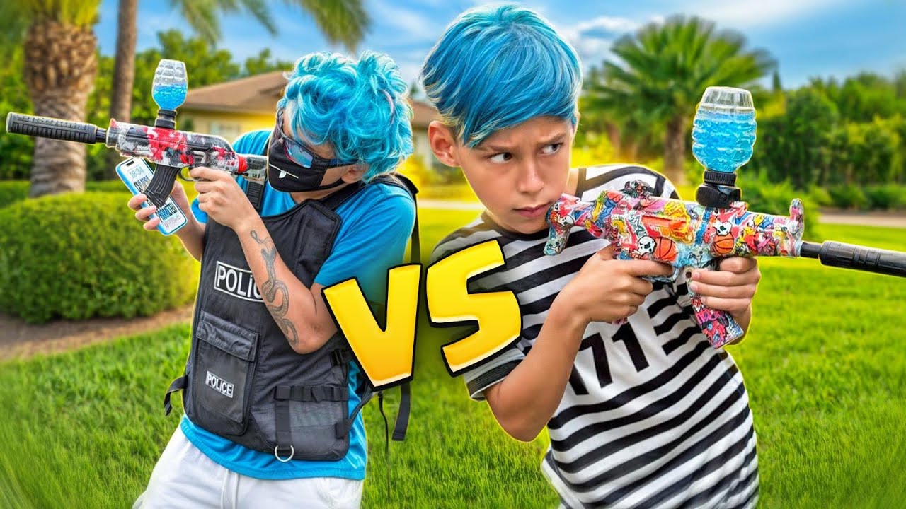 X1 DA MAIOR BATALHA DE ORBEEZ DO YOUTUBE! *Arma em gel