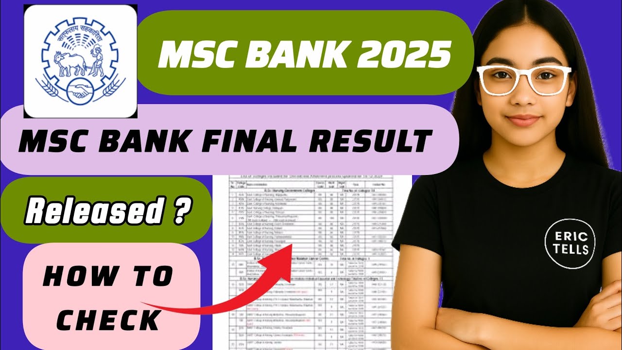 msc bank exam final result 2025 | msc bank final result 2025