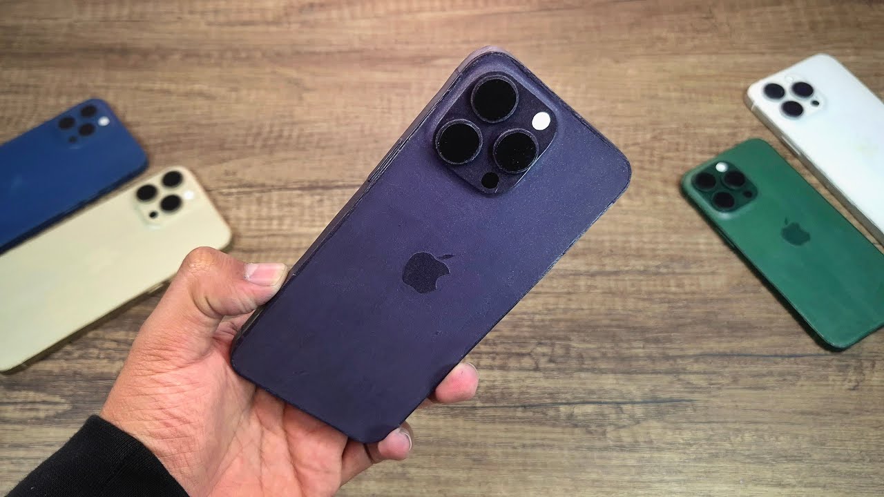 Как сделать iPhone 14 Pro из картона — очень реалистично | Фиолетовый цвет 💜