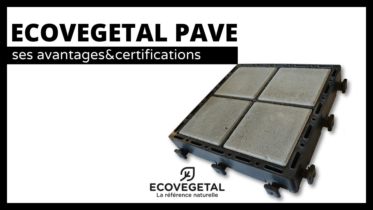 ECOVEGETAL PAVE : avantages et certifications du système