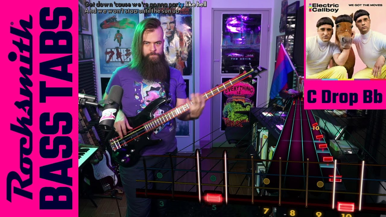 Electric Callboy－We Got The Moves｜Bass Tabs [C Drop Bb][Rocksmith]