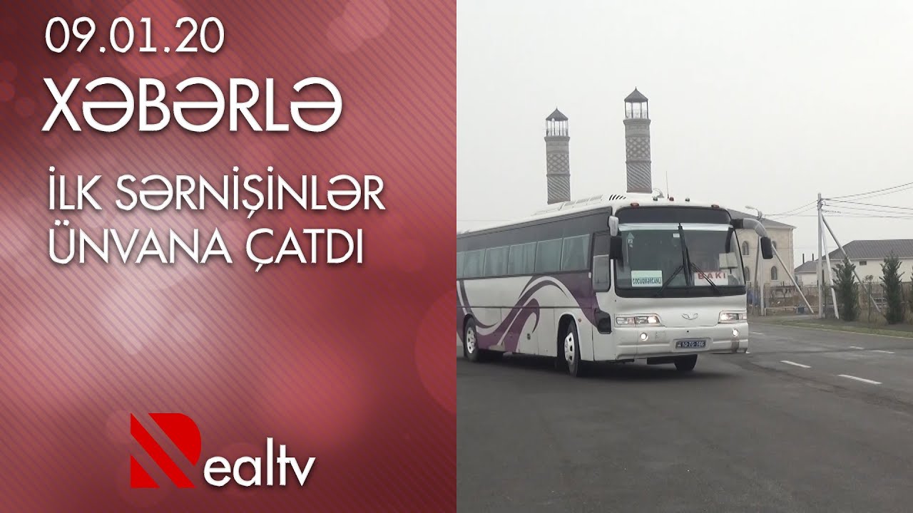 İlk sərnişinlər ünvana çatdı