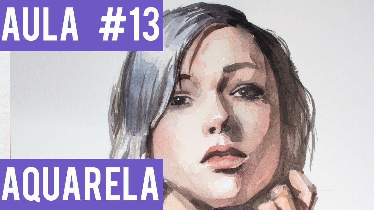 Aula 13 # Pintando Rosto em Aquarela (Saturn)