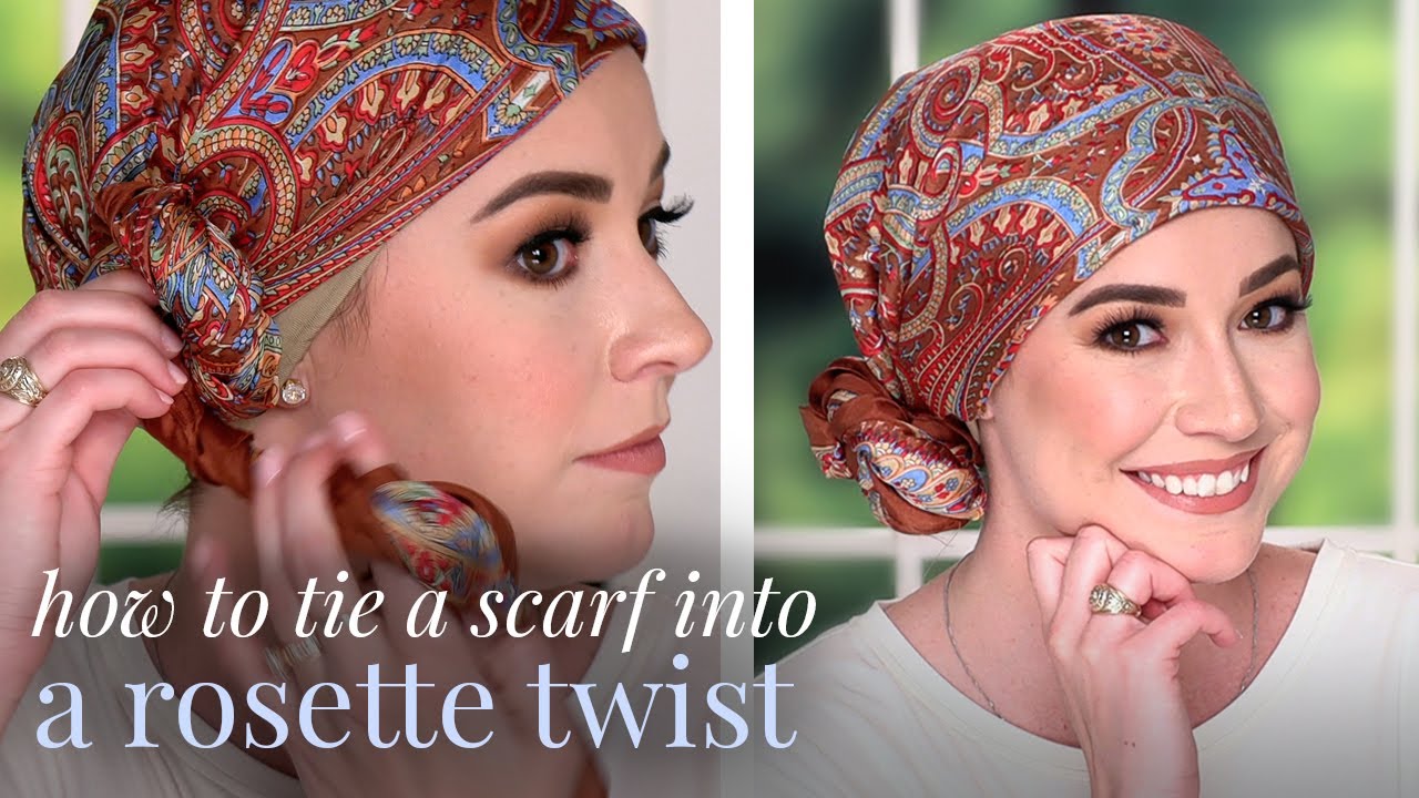 How To Tie A Headscarf Into A Rosette
