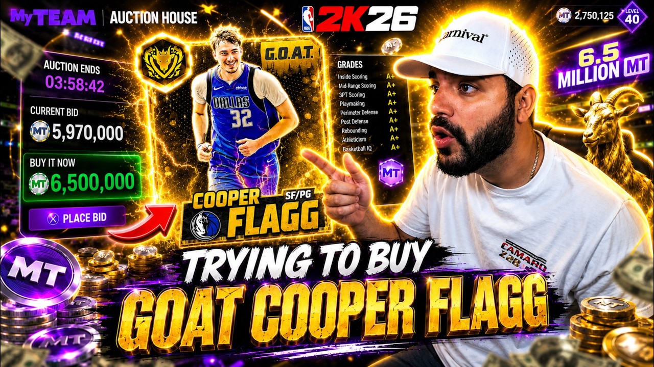 TRYING TO GET GOAT COOPER FLAGG FROM THE AUCTION HOUSE... NBA 2k26 Myteam LIVE | PARK / Showdown