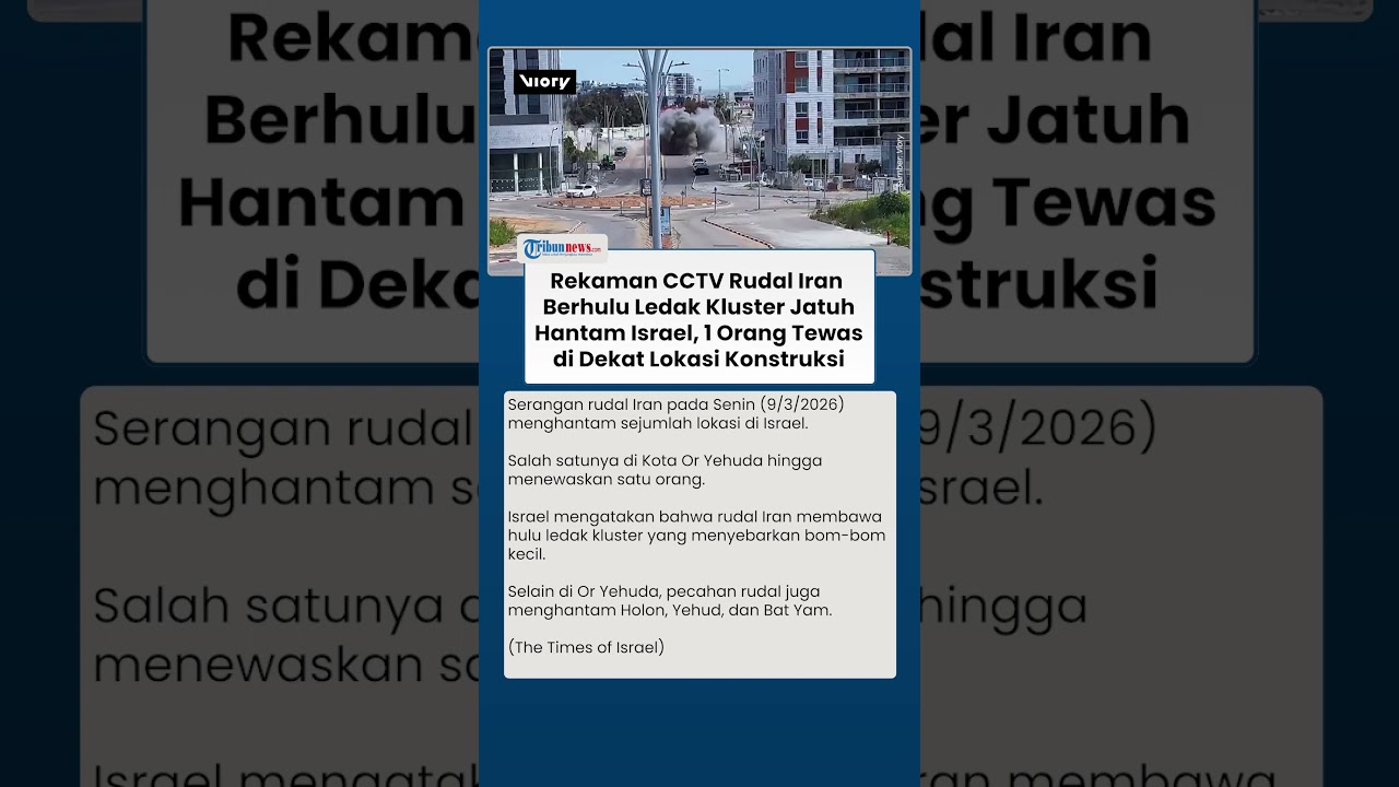 Detik-detik Israel Dihantam Pecahan Rudal Iran, 1 Orang Tewas di Dekat Lokasi Konstruksi Or Yehuda