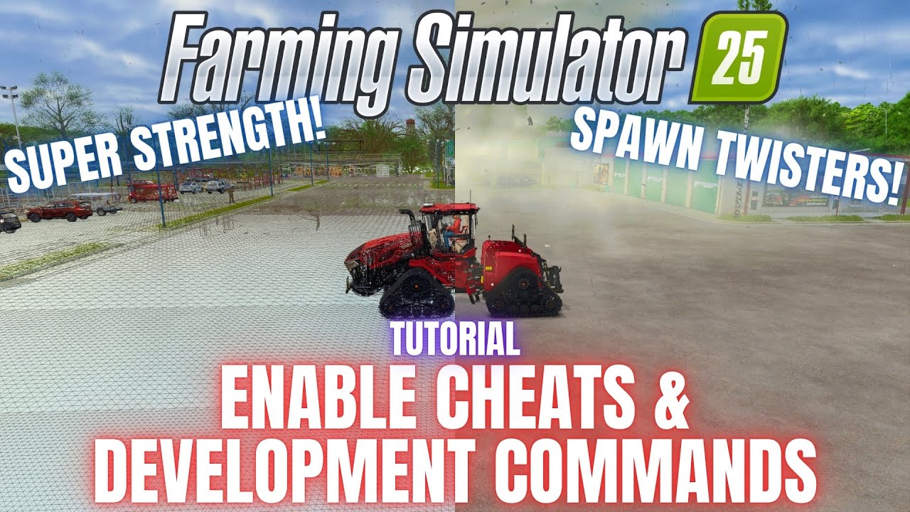 ВКЛЮЧИТЬ ЧИТЫ И КОНТРОЛЬ РАЗВИТИЯ — РУКОВОДСТВО — Farming Simulator 25