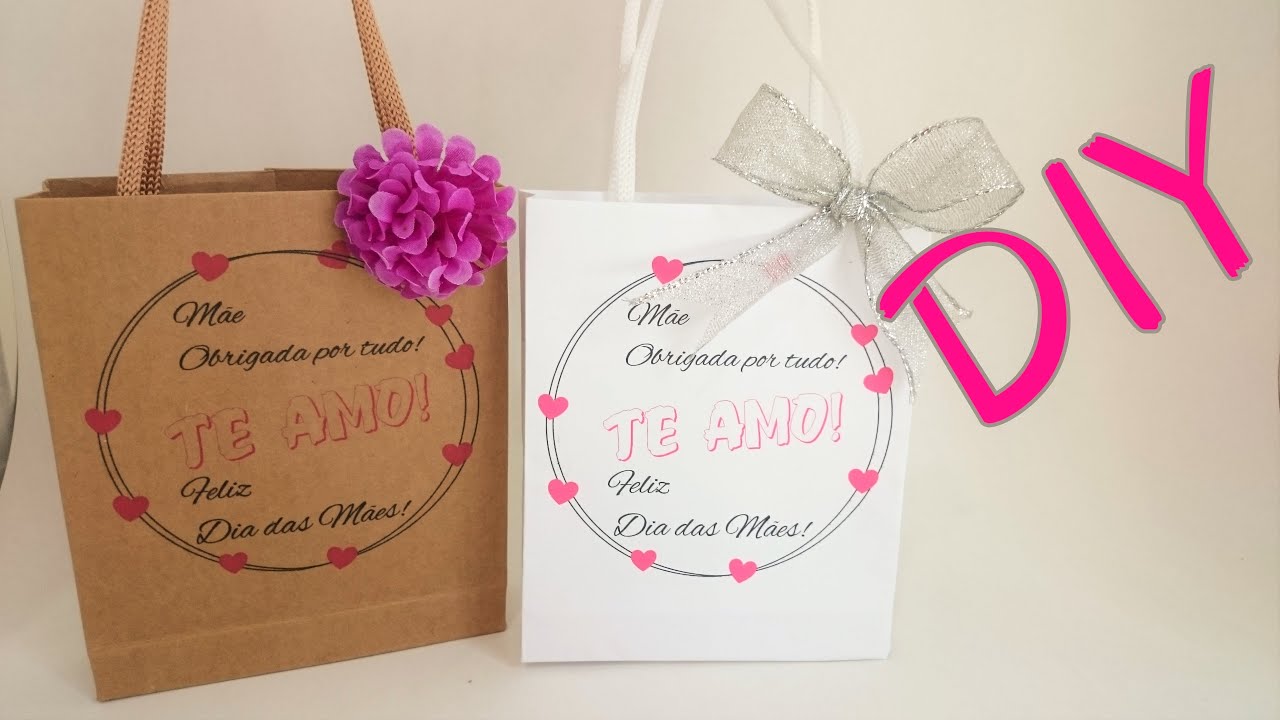 DIY Embalagens lindas para o dia das Mães