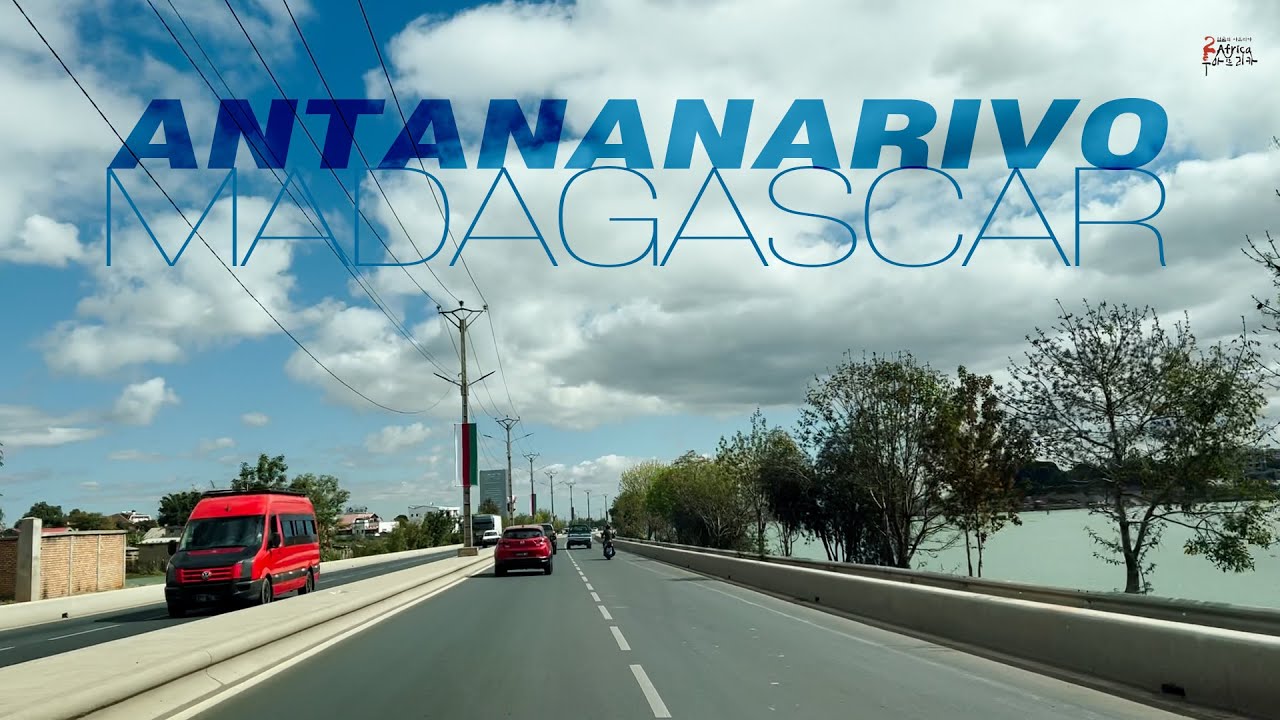 Drive in beautiful city Antananarivo, Madagascar 2022