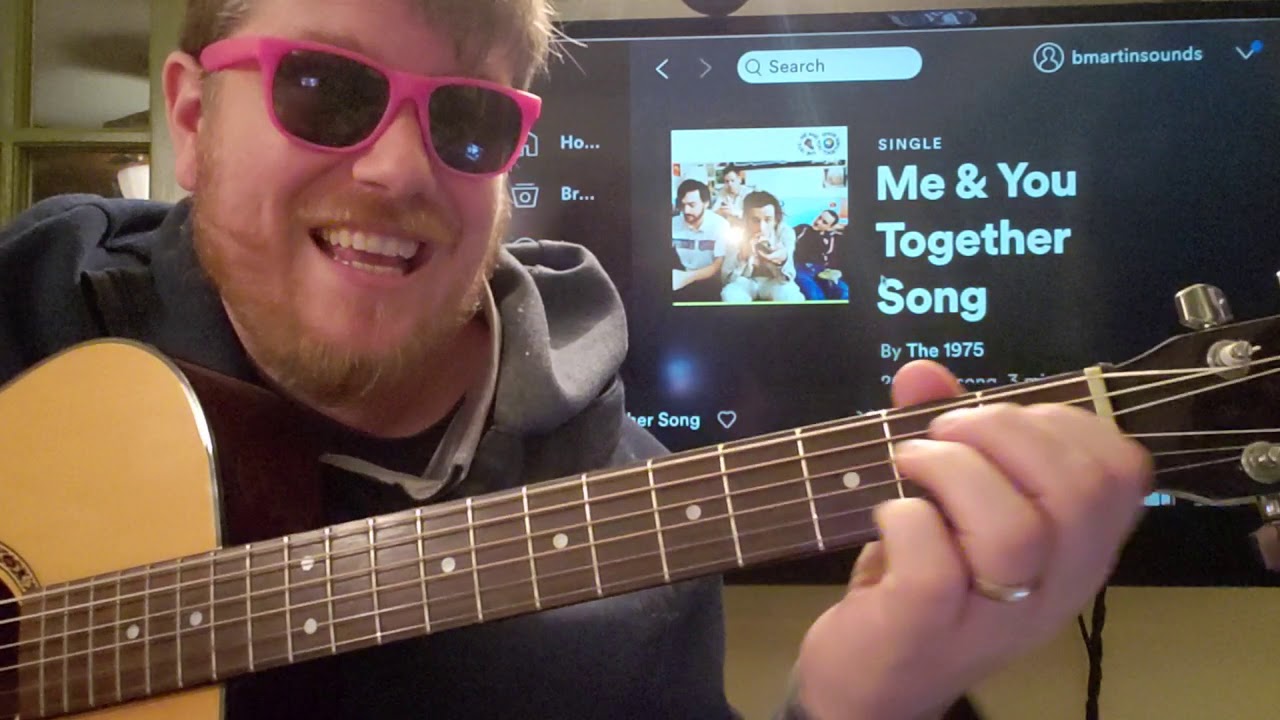 How To Play Me & You Together Song guitar The 1975 // guitar lesson beginner tutorial easy chords