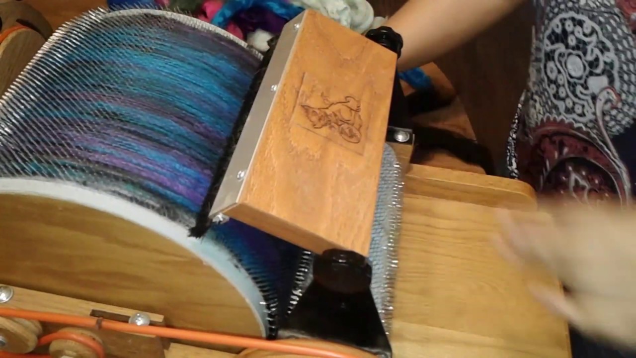 Using a Fancy Kitty Drum Carder