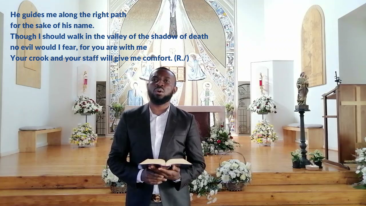 The Lord is my shepherd there is nothing I shall want  Psalm 23 Responsorial Psalm with lyrics