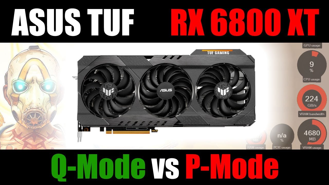 Asus TUF RX 6800 XT O16G Gaming | Quiet vs Performance BIOS