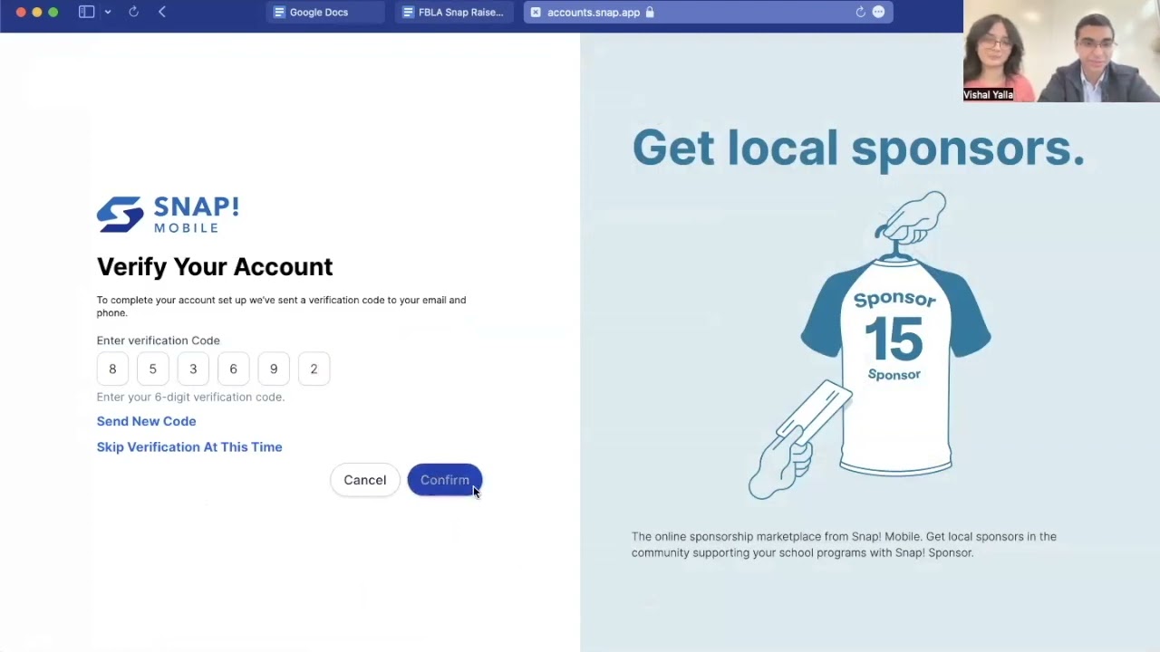 Snap Raise Sign Up Tutorial