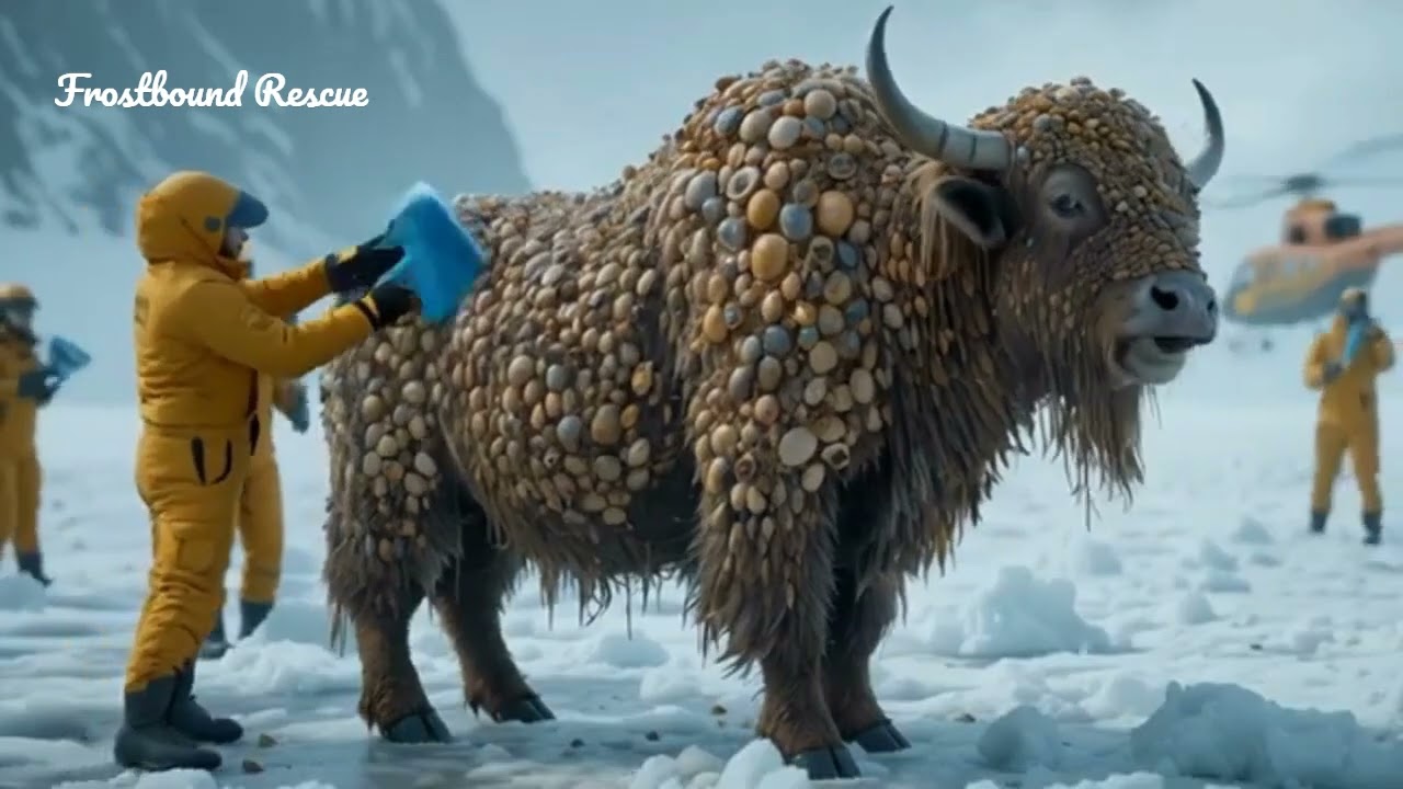 Brave Rescue Team Saves Musk Ox Covered in Millions of Parasites and Barnacles | Polar Wildlife