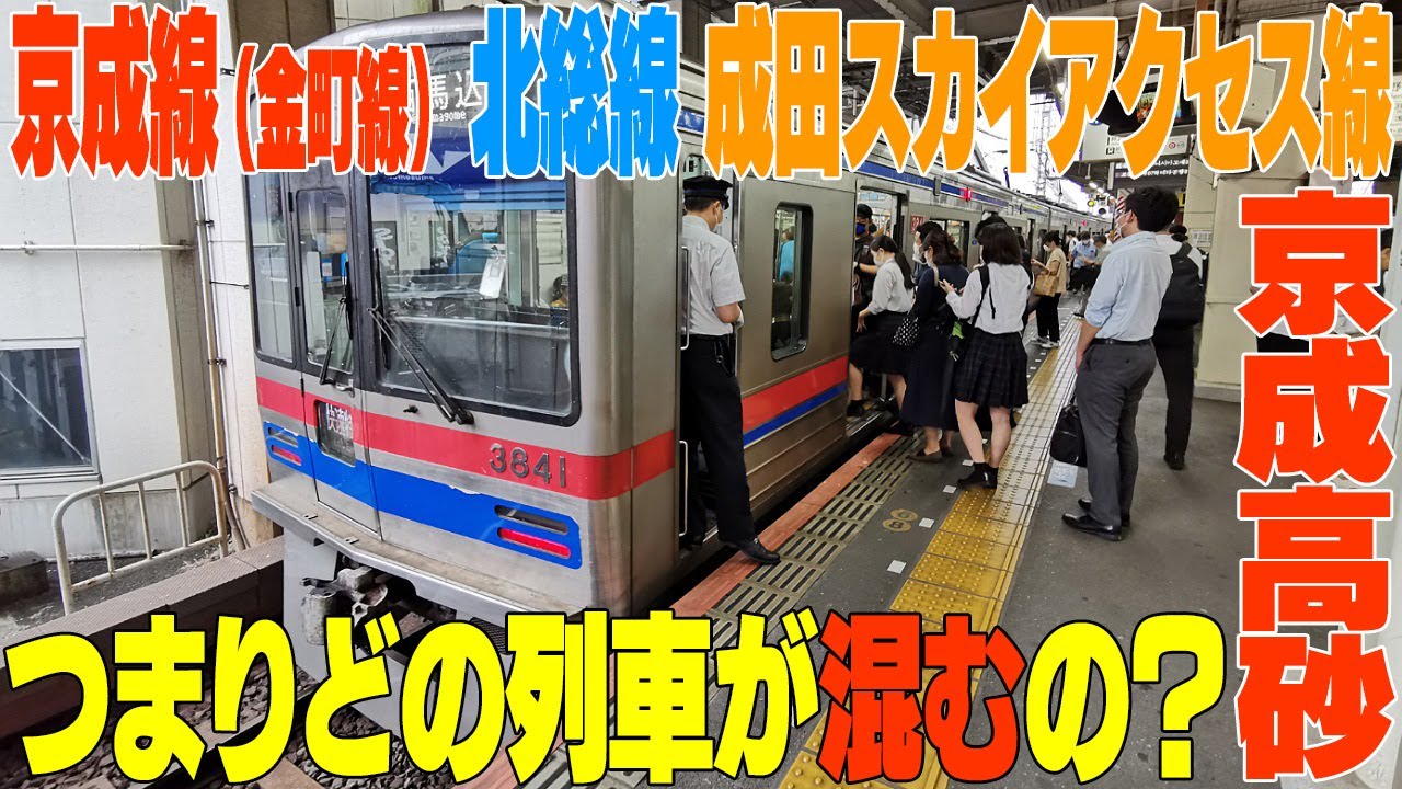 京成本線・金町線・北総線・成田スカイアクセス線が集結する隠れモンスター駅！って事はどの列車が混むの？　京成高砂駅の朝　＃東京都葛飾区　#通勤ラッシュ