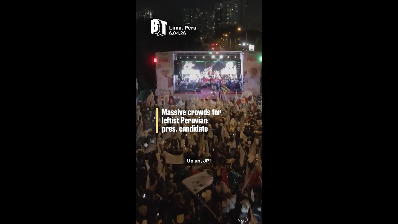 Massive crowds for leftist Peruvian pres. candidate