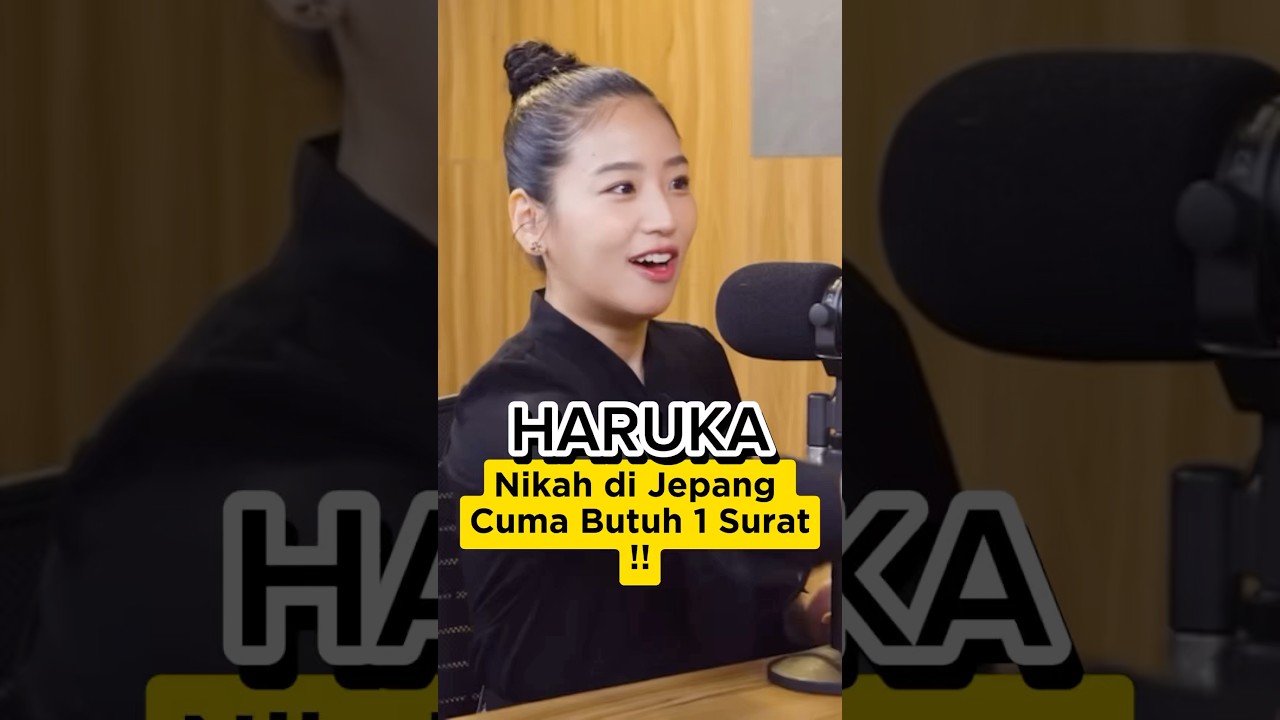 Di Jepang, nikah cuma segampang ini! 🤗 #haruka #jepang #radityadika #nikah