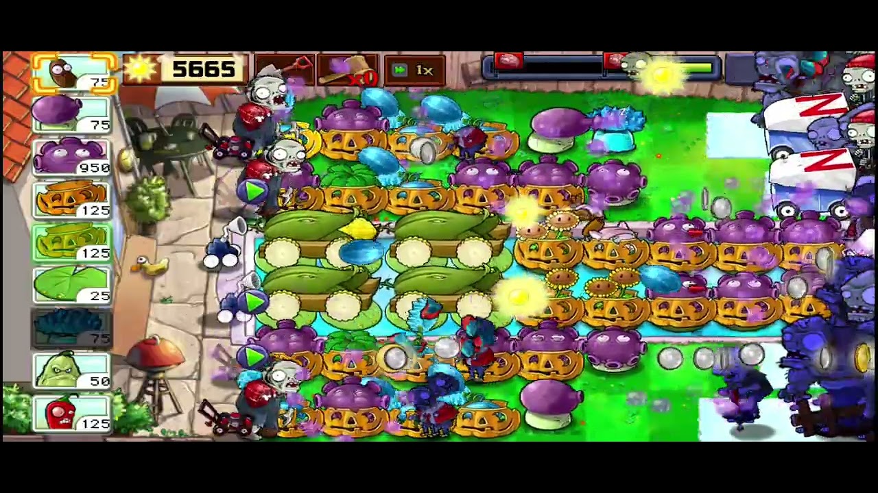 Plants vs Zombies Levels 140--160 Survival Endless ZERO SUN count and gaining...