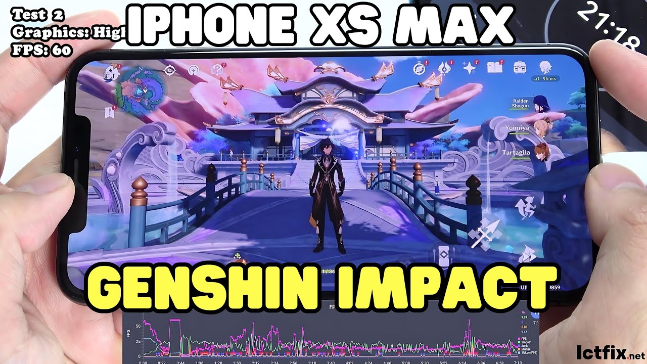 iPhone Xs Max Genshin Impact Gaming test | Apple A12 Bionic