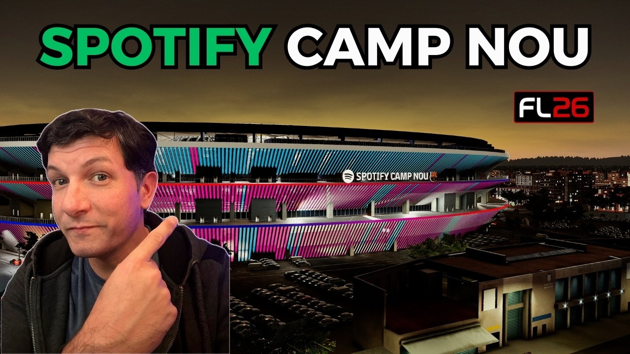 NUOVO Spotify Camp Nou su Football Life 2026 🏟️ Come Installarlo GRATIS!