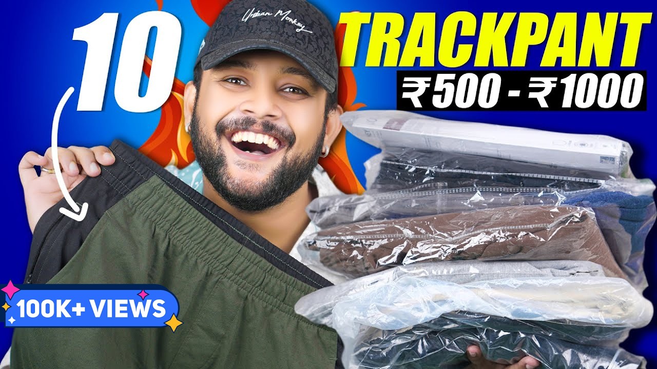 10 Best Track Pants Joggers for Gym & Everyday Use 🔥 Track Pants Men Haul 2025 | ONE CHANCE